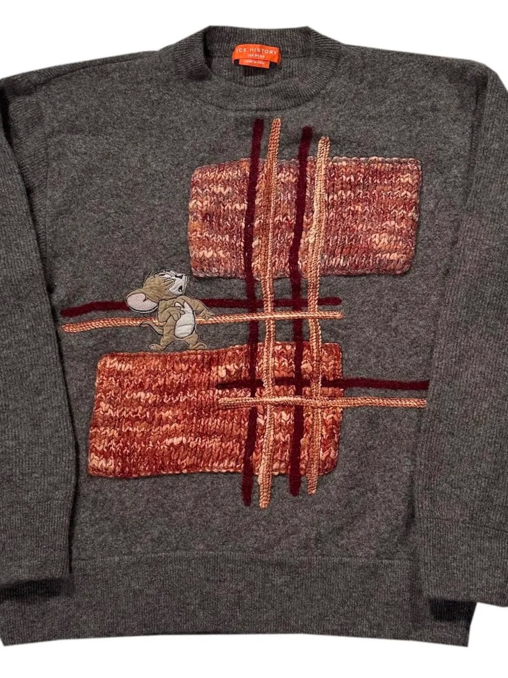 Women's Iceberg History Grey Jerry Sweater (Size M Women's M)